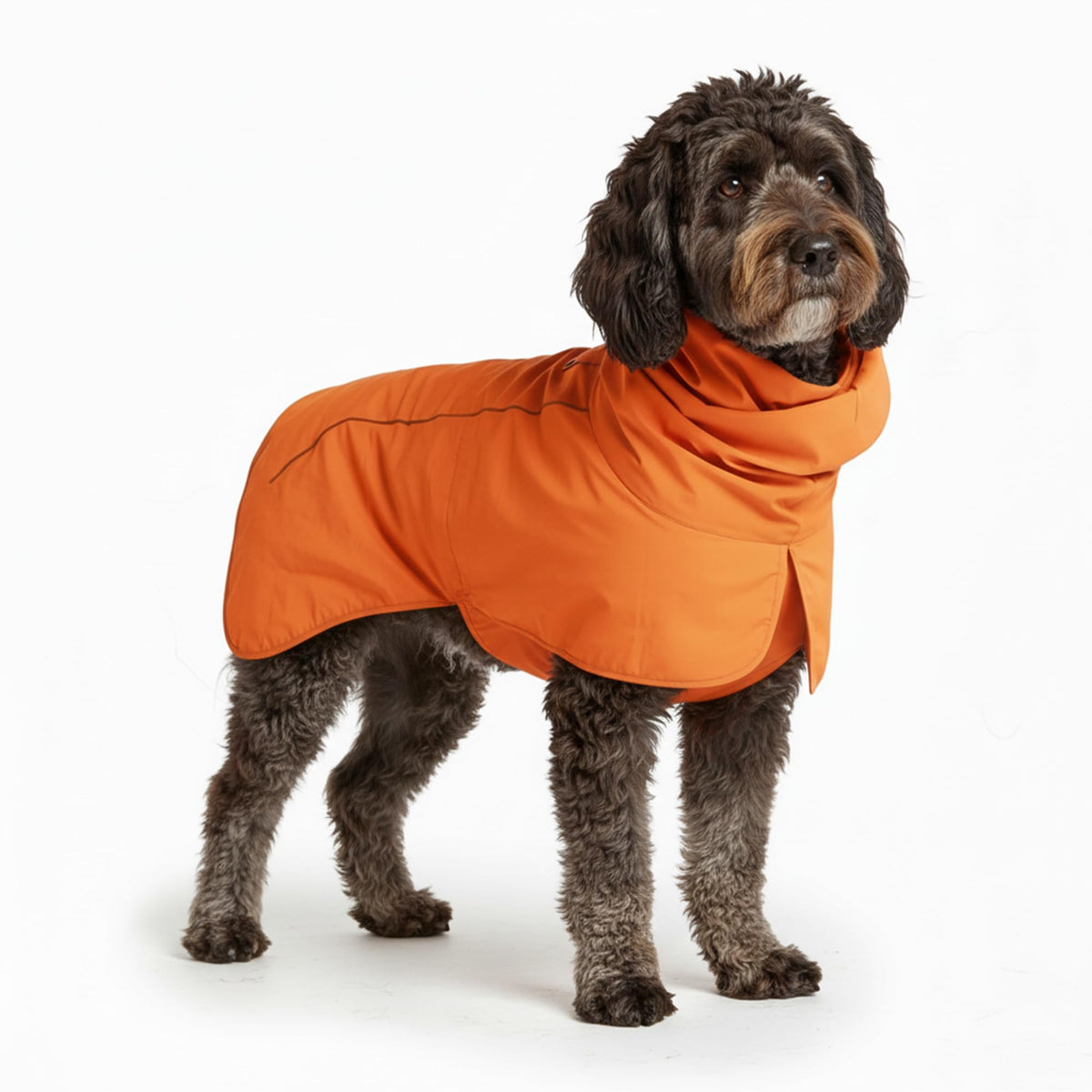 Spark Paws Dog Raincoat - Waterproof Rain Jacket w/Hood, Full Coverage | Waterproof Coat Covers Full Body incl. Belly - Reflective, Covered Harness Holes, Lightweight, Small, Medium & Large Dogs