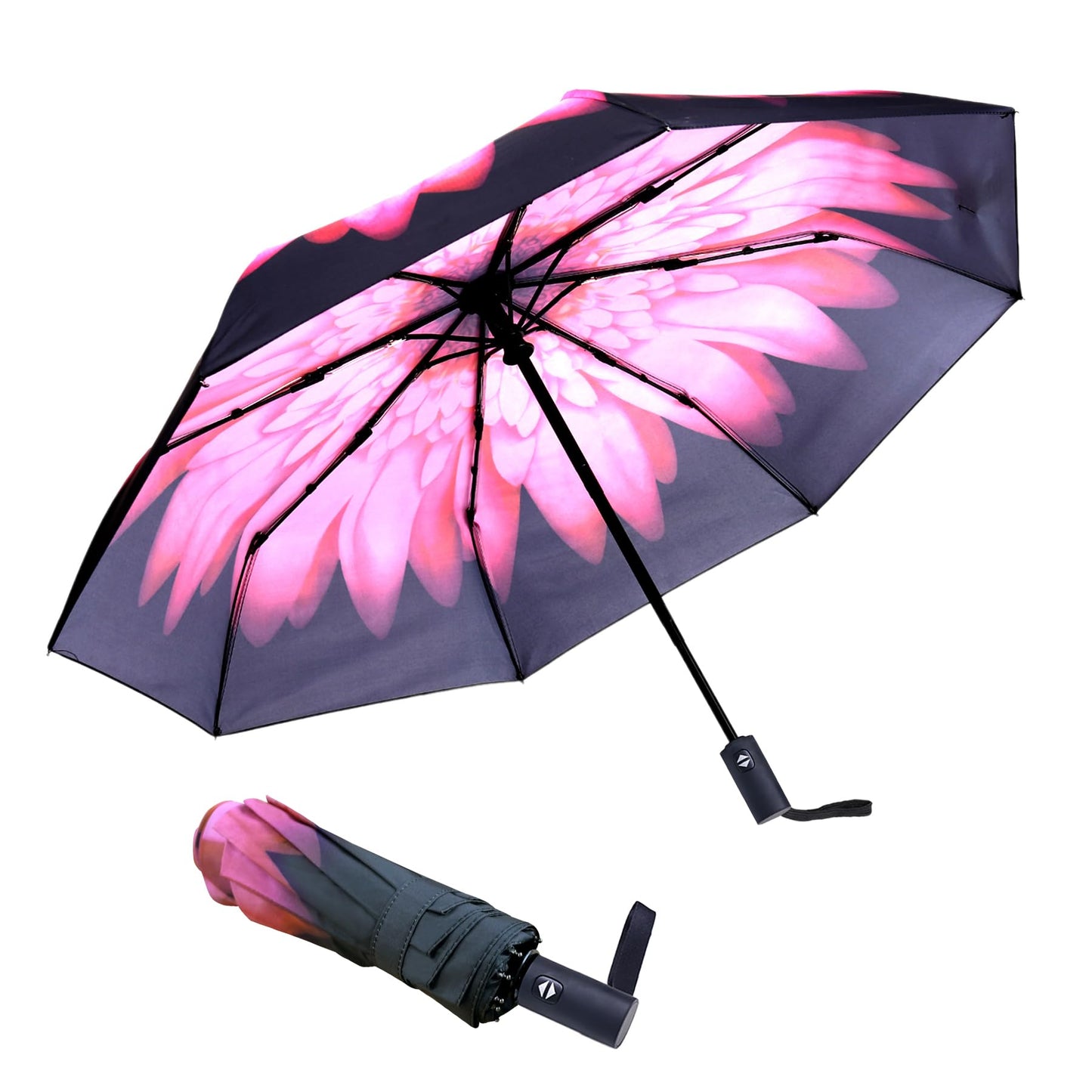 NPCQUN Travel Essentials Umbrella Windproof Compact Collapsible Light, Automatic, Strong and Portable, Wind Resistant Folding Small Umbrella for Rain