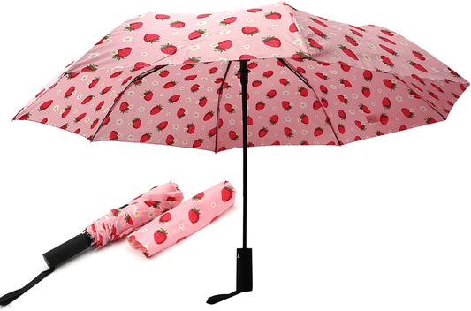 Compact Travel Umbrella with Auto Open – Windproof Folding Umbrella, Lightweight & Portable for Rain