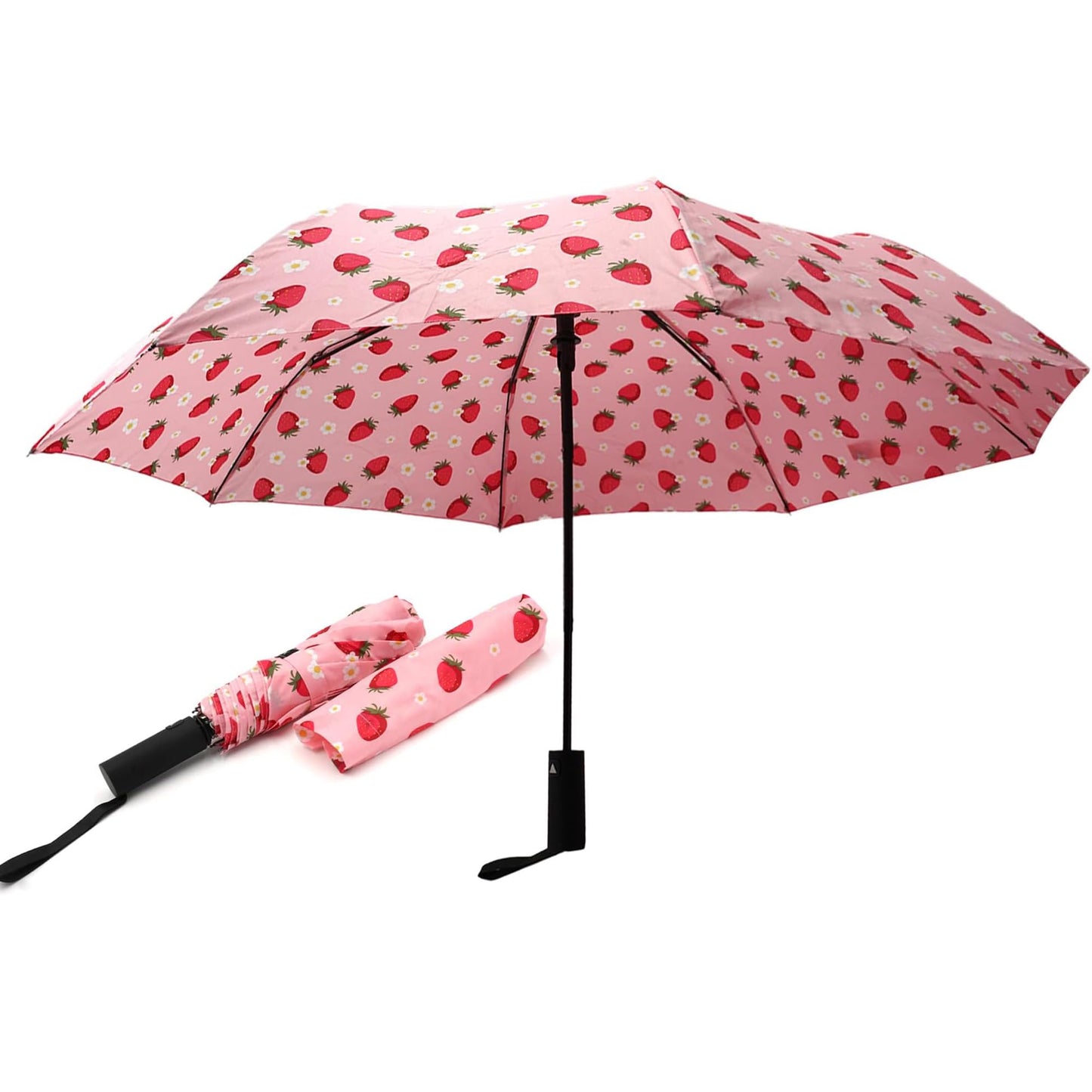 Compact Travel Umbrella with Auto Open – Windproof Folding Umbrella, Lightweight & Portable for Rain