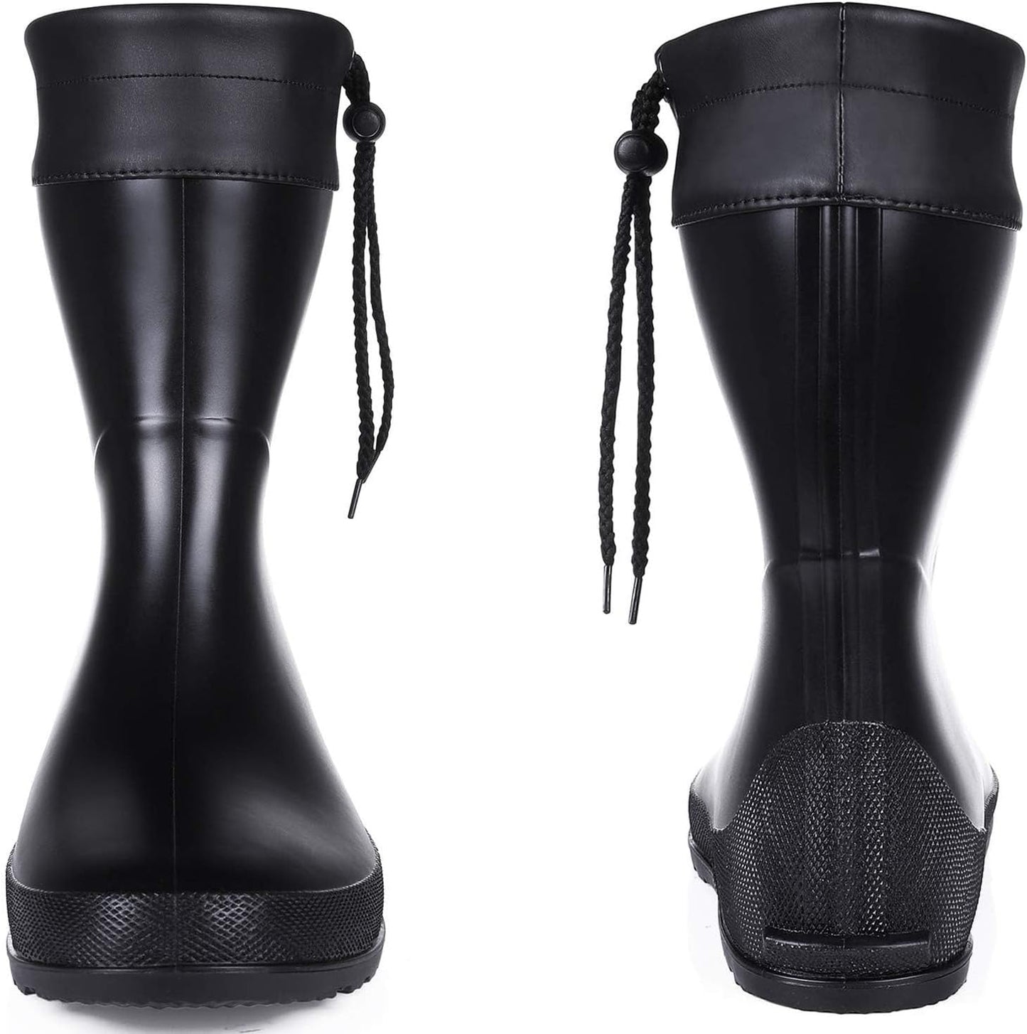 Asgard Women's Mid Calf Rain Boots Collar Gardening Boots Ultra Lightweight Portable Garden Shoes | Ultra-soft Waterproof Garden Shoes, Foldable Adjustable Collar Rubber Short Boots