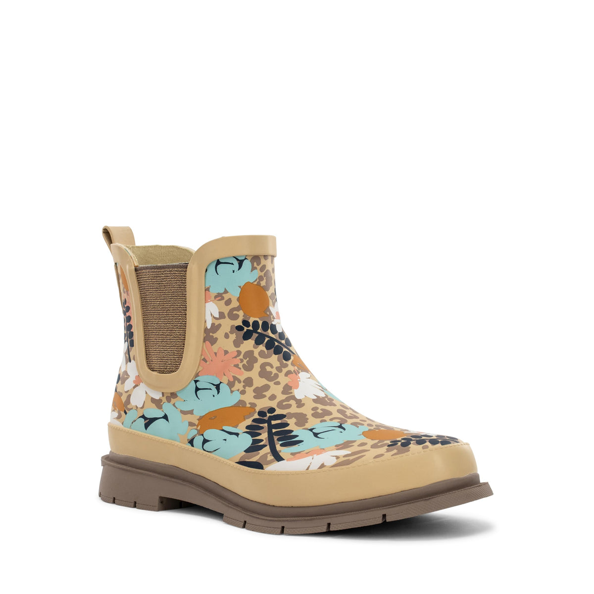Western Chief Women's Waterproof Pull-On Chelsea Rain Boot with Fun Prints | Ladies slip-on ankle boots with rubber sole, cushioned EVA insole, built for wet days and styled for any occasion