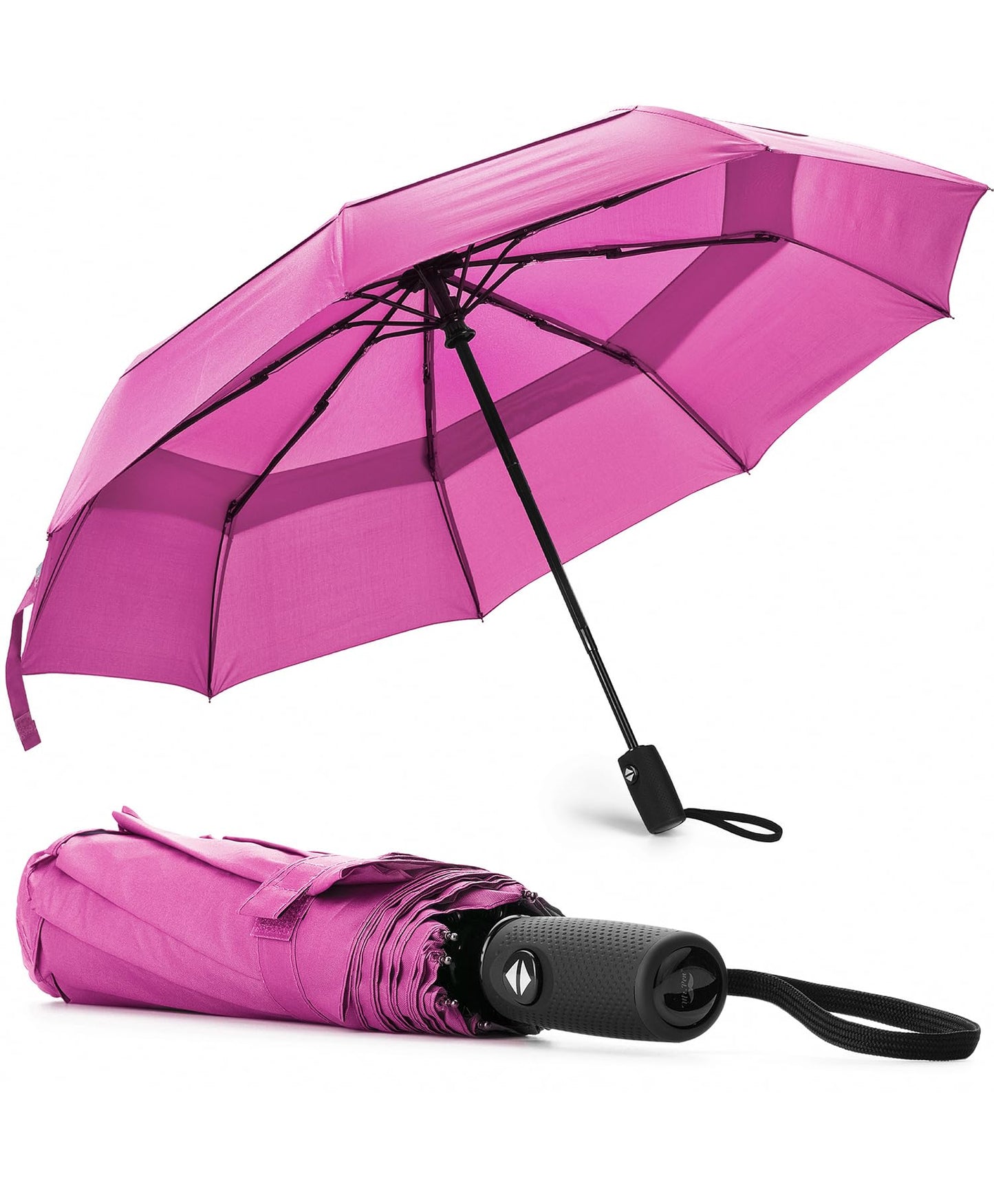 Mr. Pen- Windproof Travel Umbrella, Small Water-Resistant Automatic Folding Umbrella for Rain and Sun, Light, Compact and Portable for Women & Men, Fits Car & Backpack