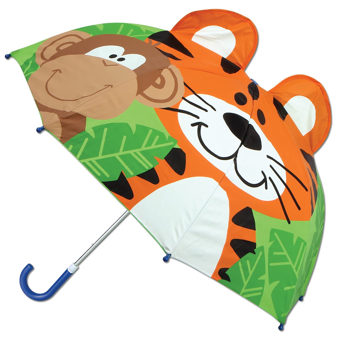Stephen Joseph, 3D Pop Up Kids Umbrella, Cute Animals & Toddler Rain Umbrella Lightweight Easy Grip Handle for Boys Girls Ages 3-8