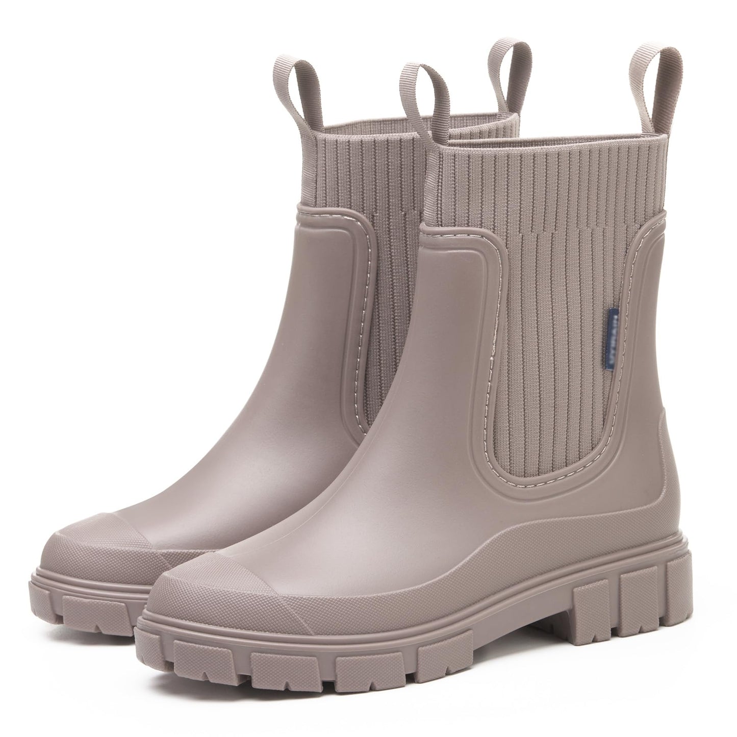 XZV Rain Boots Women Short Ankle Chelsea Boots | Womens Rubber Garden Shoes, Fashion Work Booties, Waterproof, Lightweight, Non Slip, Slip On