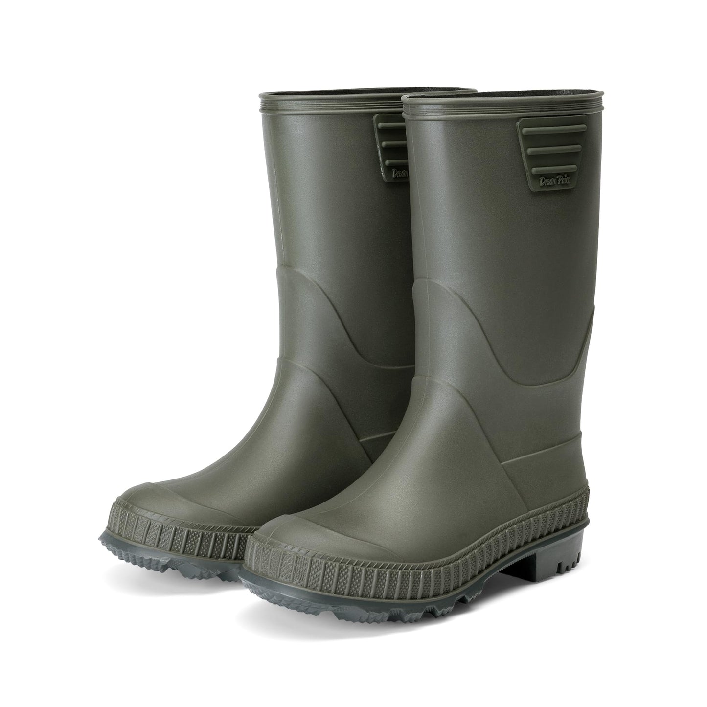 DREAM PAIRS Kids Waterproof Outdoor Rain Boots | Lightweight,Non-Slip Outsole,Easy-On,Unisex Boys Girls,Outdoor Puddle Rainy Day Play