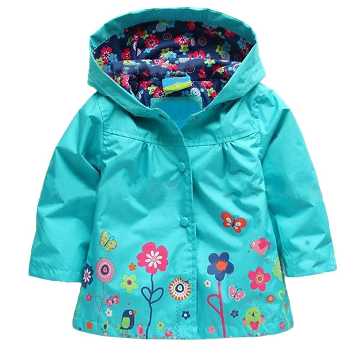 Arshiner Toddler Girls Waterproof Hooded Coat Jacket Outwear Raincoat