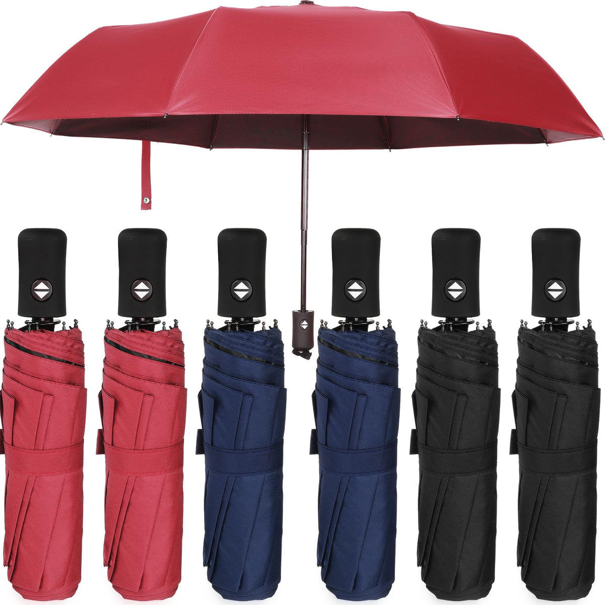 Jexine Windproof Travel Umbrella Compact Small