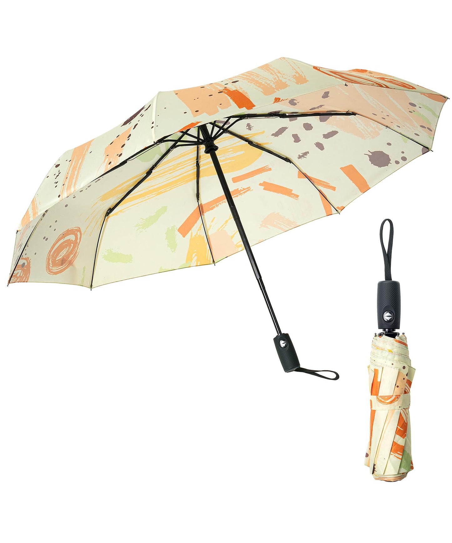 Mr. Pen- Windproof Travel Umbrella, Small Water-Resistant Automatic Folding Umbrella for Rain and Sun, Light, Compact and Portable for Women & Men, Fits Car & Backpack