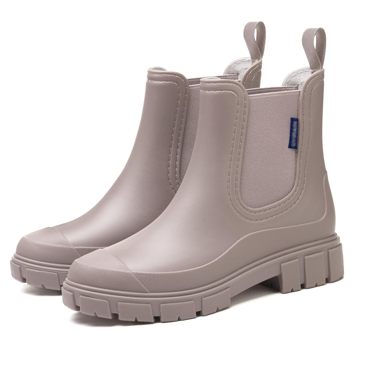 XZV Rain Boots Women Short Ankle Chelsea Boots | Womens Rubber Garden Shoes, Fashion Work Booties, Waterproof, Lightweight, Non Slip, Slip On
