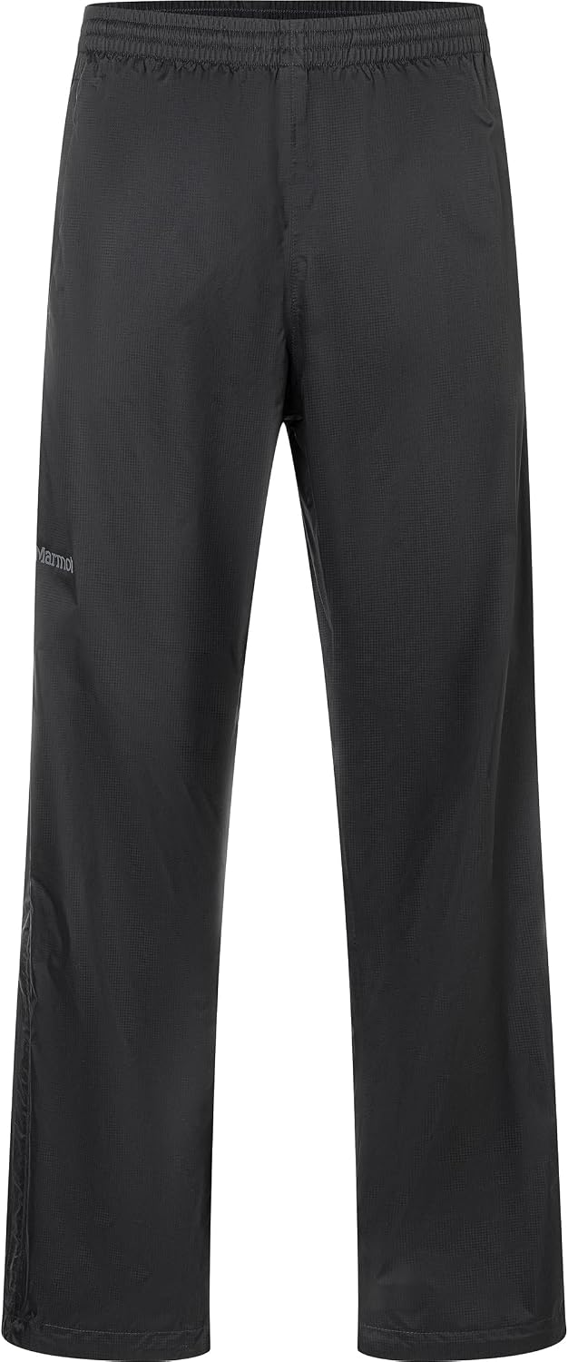 MARMOT Men's PreCip Evo Full Zip Rain Pant, Black, Large