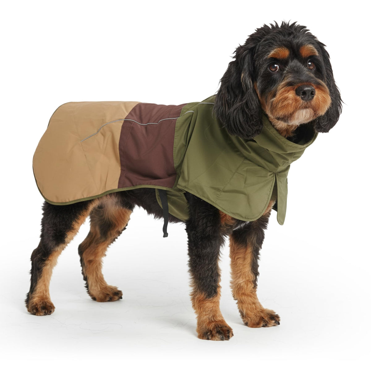 Spark Paws Dog Raincoat - Waterproof Rain Jacket w/Hood, Full Coverage | Waterproof Coat Covers Full Body incl. Belly - Reflective, Covered Harness Holes, Lightweight, Small, Medium & Large Dogs