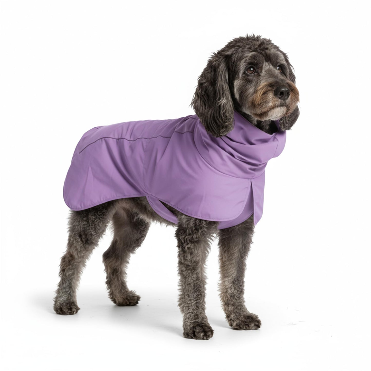Spark Paws Dog Raincoat - Waterproof Rain Jacket w/Hood, Full Coverage | Waterproof Coat Covers Full Body incl. Belly - Reflective, Covered Harness Holes, Lightweight, Small, Medium & Large Dogs
