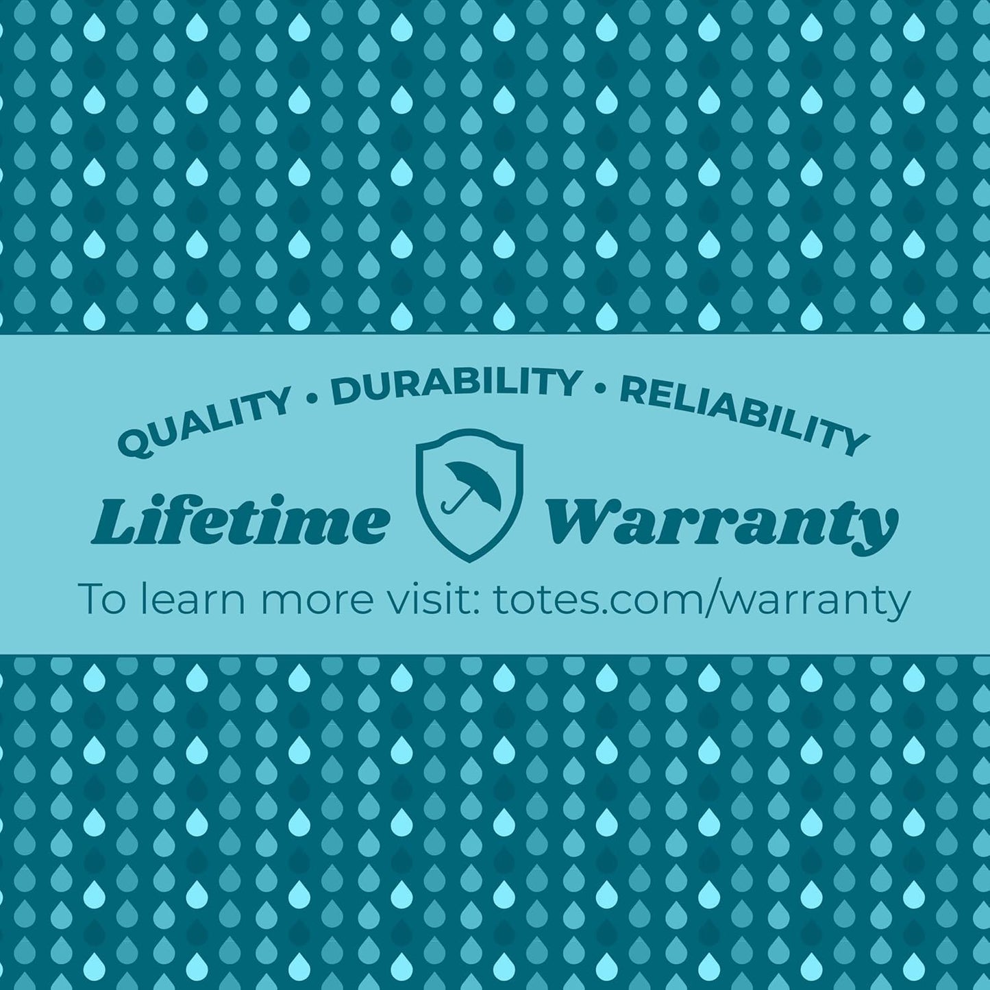 Totes Auto Open/Close Windproof Compact Large Golf Umbrella with UV and Water Repellant Protection