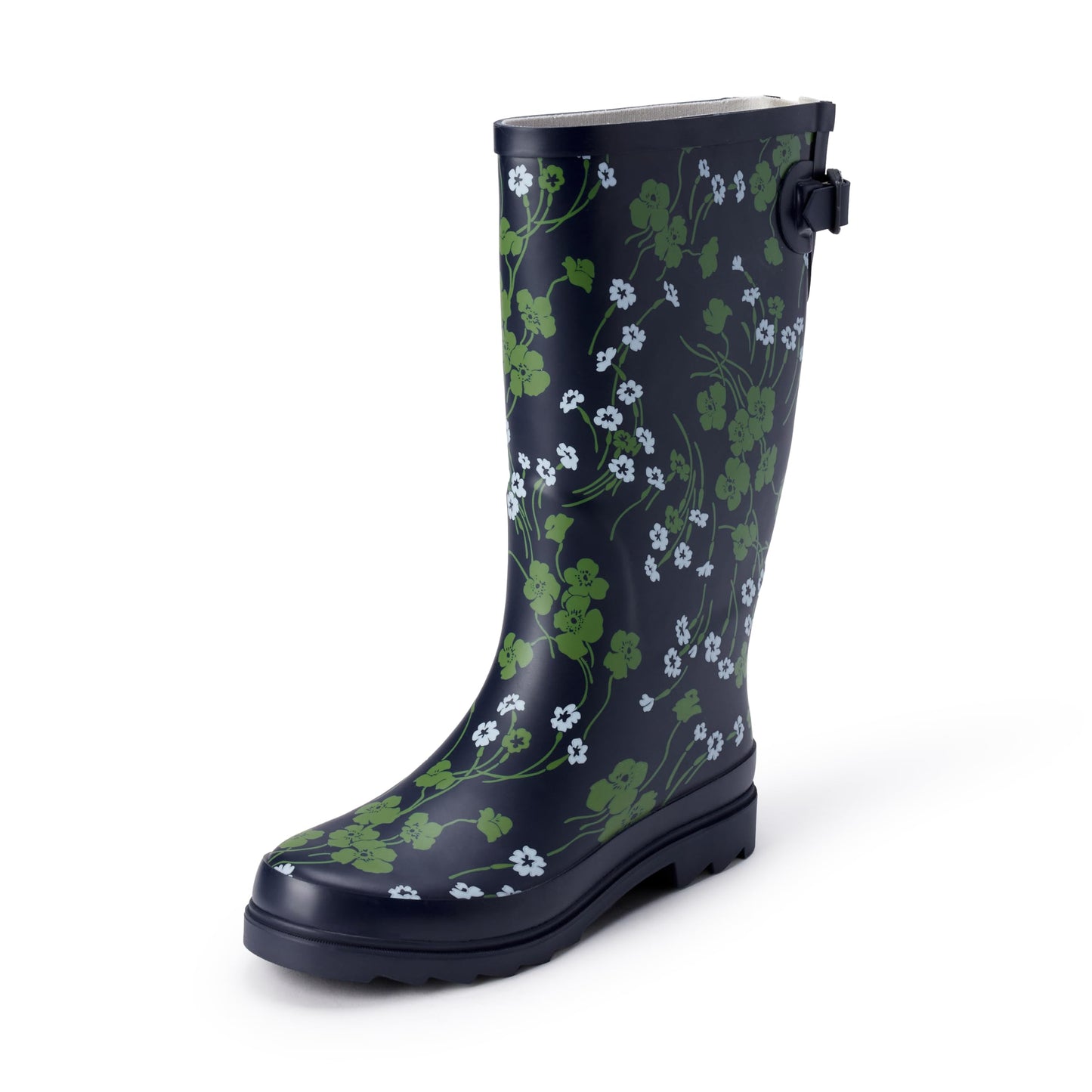 Amazon Essentials Women's Waterproof Tall Rain Boot with Adjustable Buckle