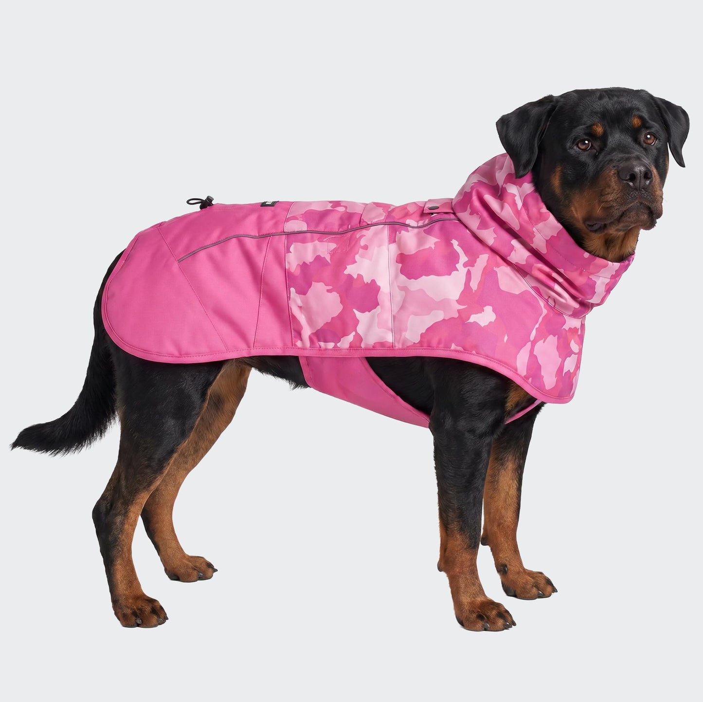 Spark Paws Dog Raincoat - Waterproof Rain Jacket w/Hood, Full Coverage | Waterproof Coat Covers Full Body incl. Belly - Reflective, Covered Harness Holes, Lightweight, Small, Medium & Large Dogs