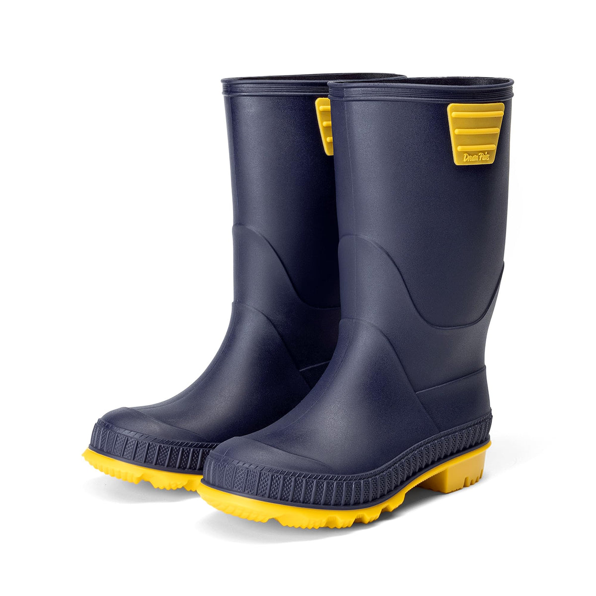 DREAM PAIRS Kids Waterproof Outdoor Rain Boots | Lightweight,Non-Slip Outsole,Easy-On,Unisex Boys Girls,Outdoor Puddle Rainy Day Play