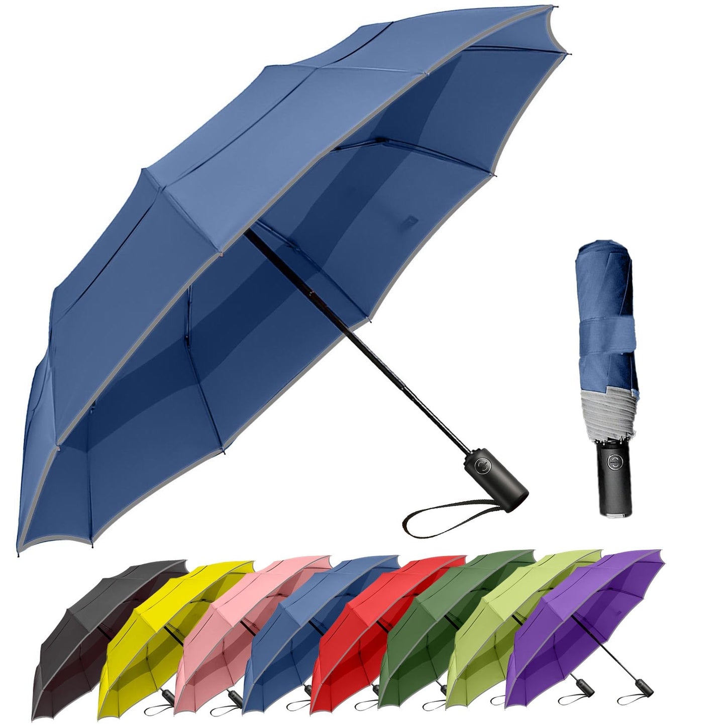 MRTLLOA Travel Essentials Mini/Compact Umbrella for Purse | Small Lightweight, UV Sun Protection, Tiny Umbrella for Men and Women
