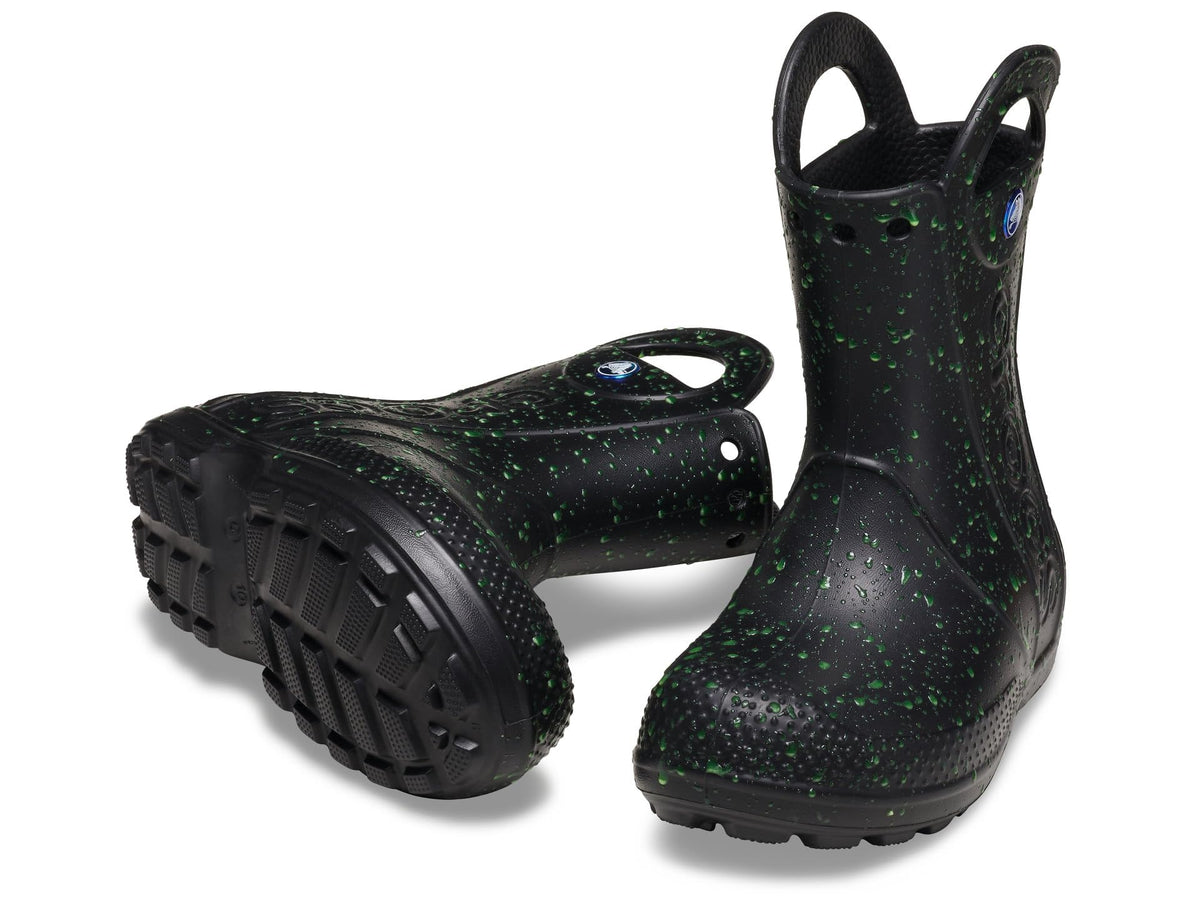 Crocs Kids' Handle It Rain Boots | Waterproof Slip On Shoes | Kids' Rain Boots