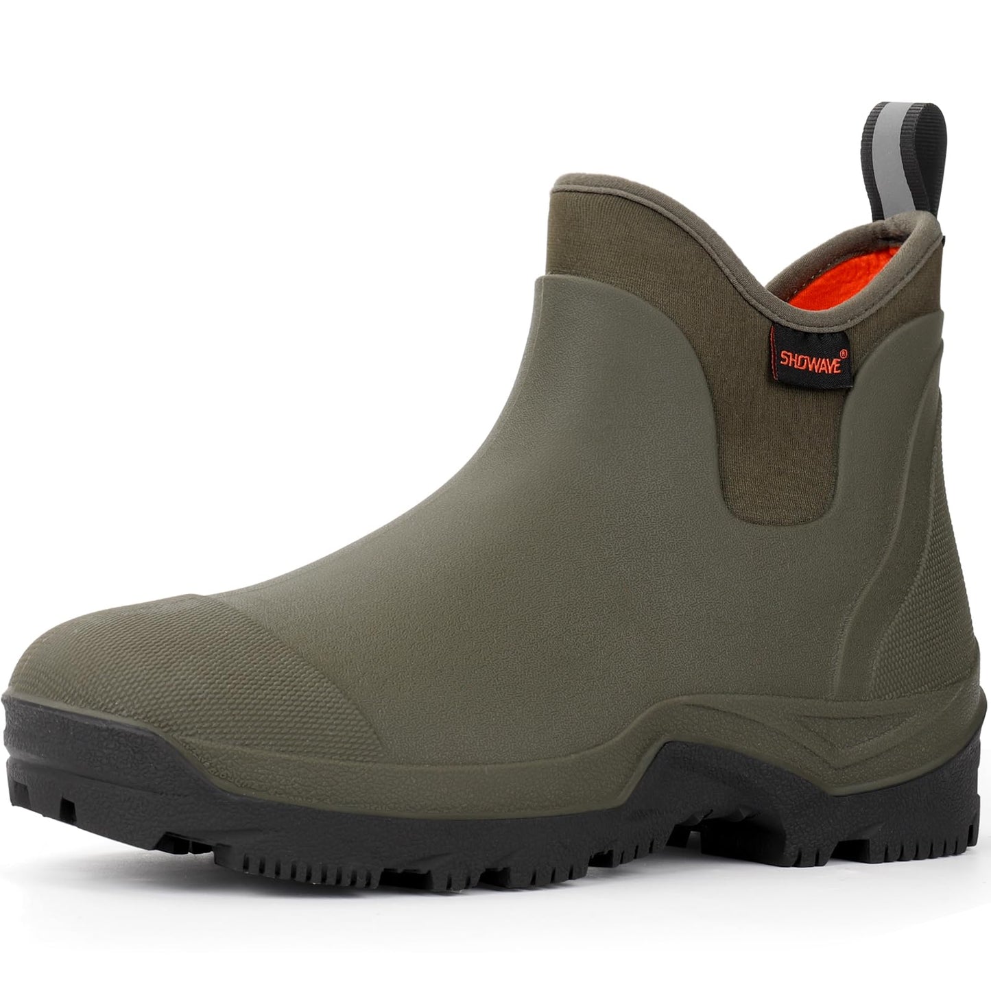 Waterproof Slip-on Rain Boots Men Lightweight Mud Rubber Booties | Ultra-light Ankle Rain Booties Insulated Garden Mud Fishing Boots For Farm Yard Outdoor