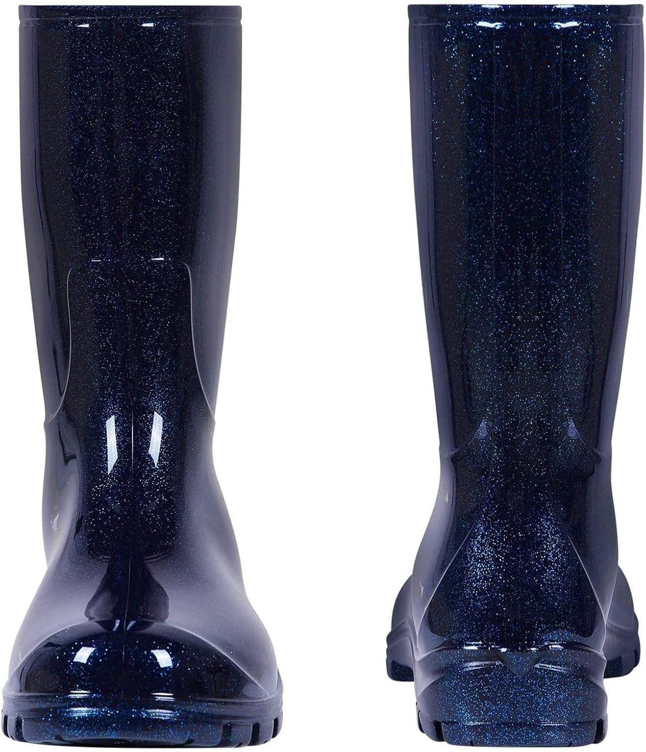 Asgard Women's Mid Calf Rain Boots Printed Waterproof Rubber Boots Short Garden Shoes