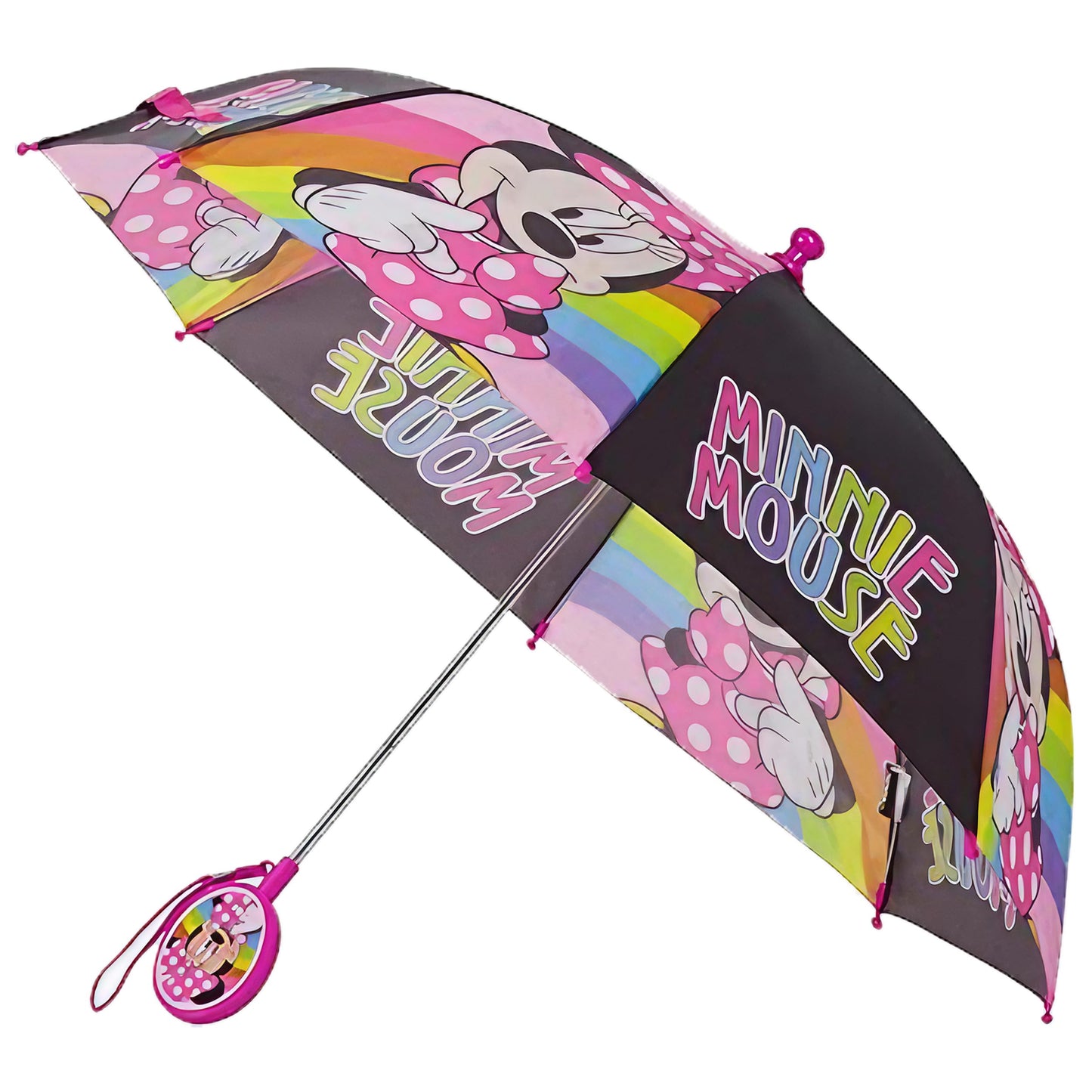 Disney Kids Umbrella, Frozen/Princess/Minnie Mouse Toddler and Little Girl Rain Wear for Ages 3-6