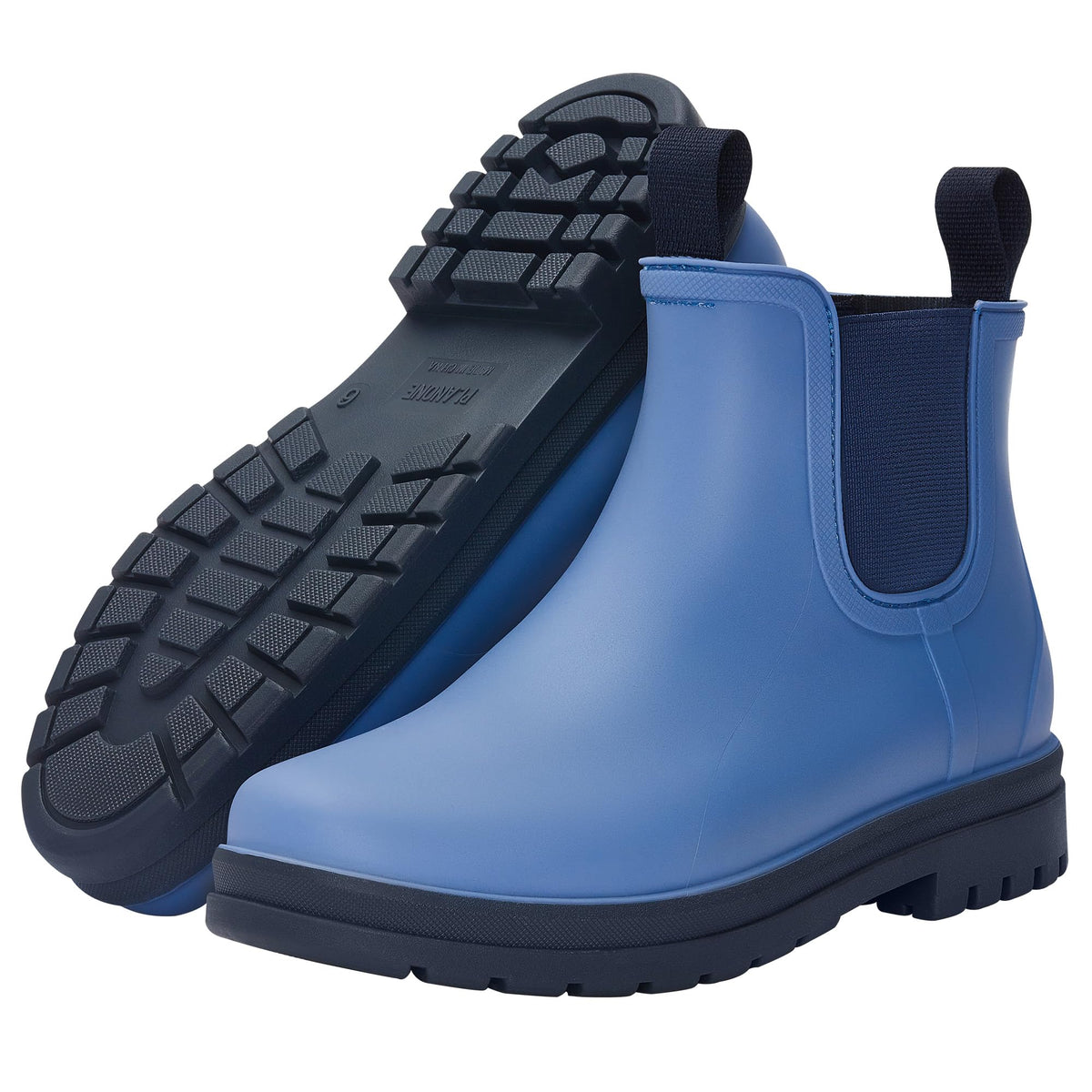 Fashion Short Rain Boots for Women, Waterproof Chelsea Ankle Boots | Non-Slip Matte Rubber Farm Boots, Lightweight Outdoor Garden Shoes And Work Booties, Arch Support, Removable Comfort Insole