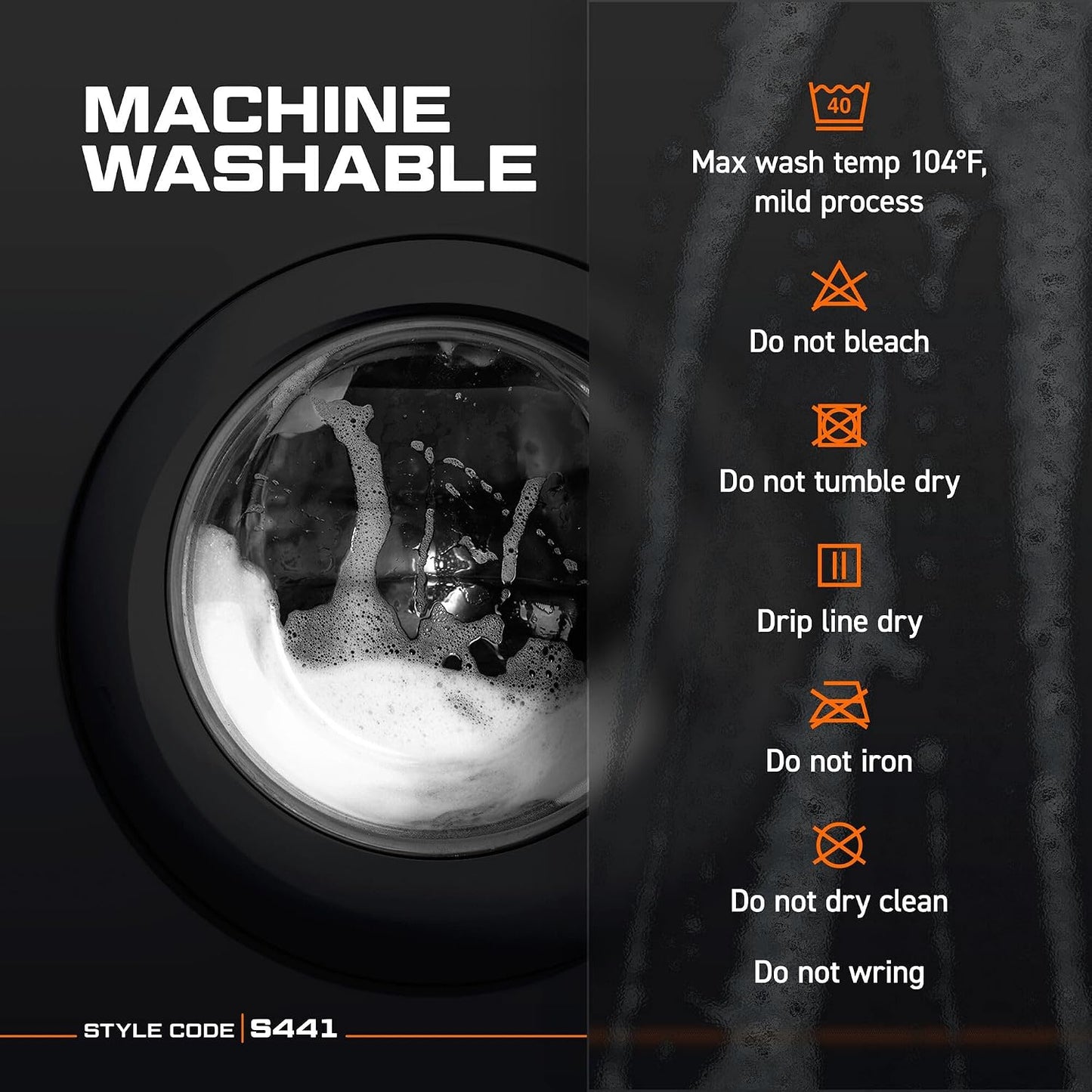 Portwest S441 Rain Trousers Machine Washable Waterproof Fabric Sealed Seams | Black, Small, 100% Polyester, Reach Compliant PVC Coating, Fully Elasticated Waistband, Side Access Openings, Sun Protection