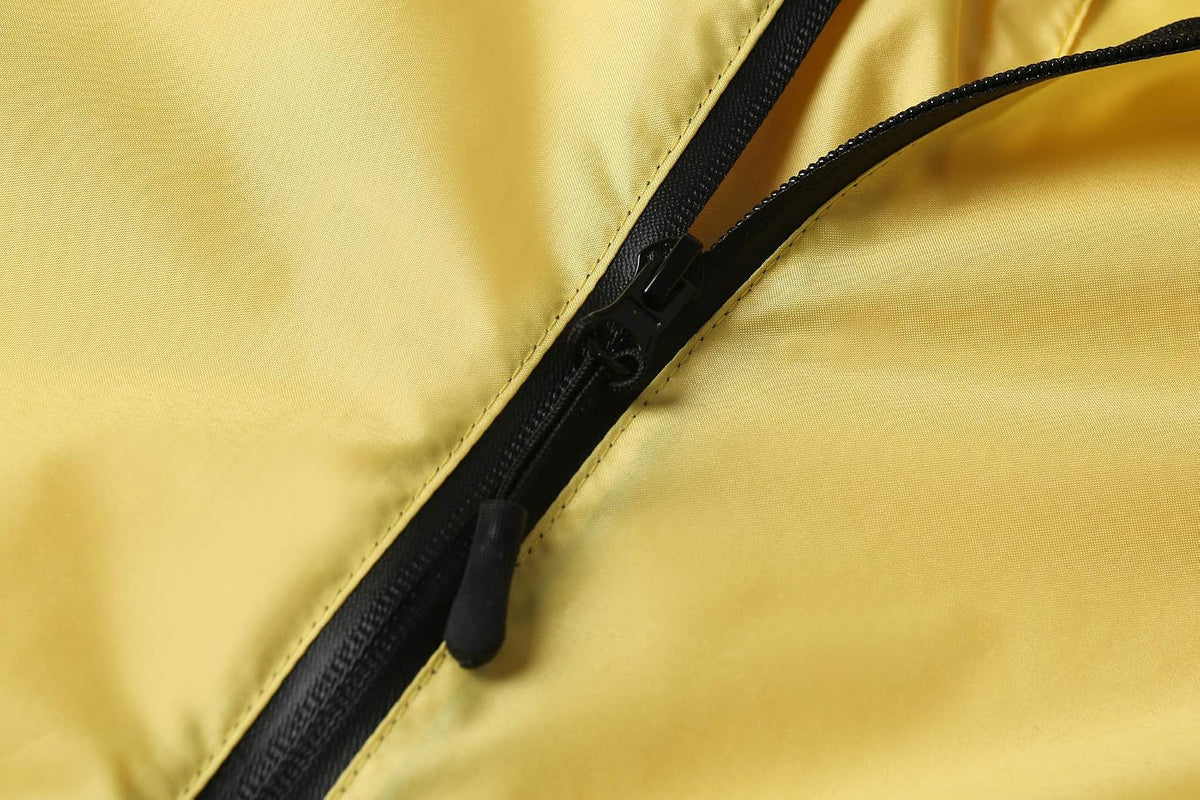 SaphiRose Adult Rain Poncho Waterproof Hooded Zipper Raincoat with Pockets | OEKO-TEX Certified 100% Polyester, Lightweight Packable Storage Pouch, Heat-Sealed Seams, Quick-Dry for Outdoor Hiking