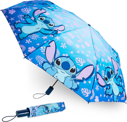 Disney Automatic Umbrella for Kids Teens Adults, Folding Telescopic Umbrella Lightweight Travel School Work, Gifts for Kids