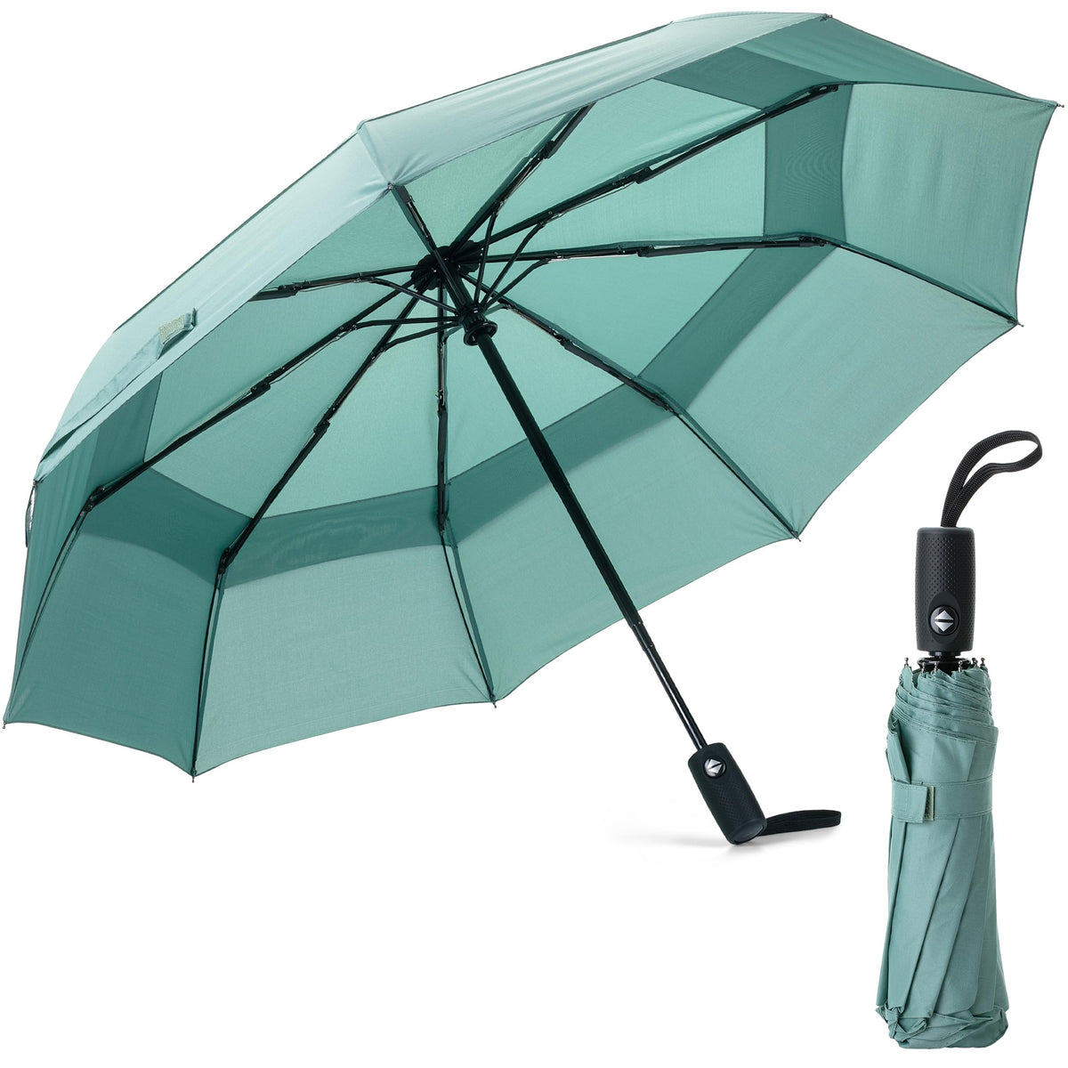 Mr. Pen- Windproof Travel Umbrella, Small Water-Resistant Automatic Folding Umbrella for Rain and Sun, Light, Compact and Portable for Women & Men, Fits Car & Backpack