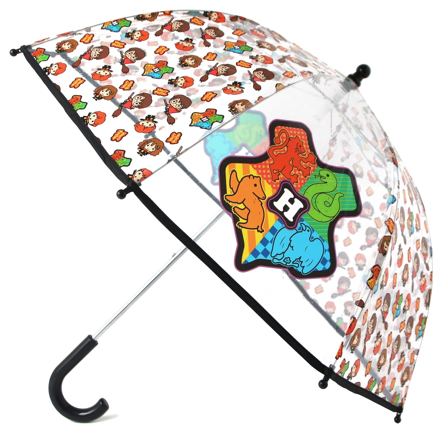 ABG Accessories Kids Umbrella for Boys and Girls Dome clear bubble umbrellas for Rain Windproof & Transparent with Easy Grip Handle Ages 3-10