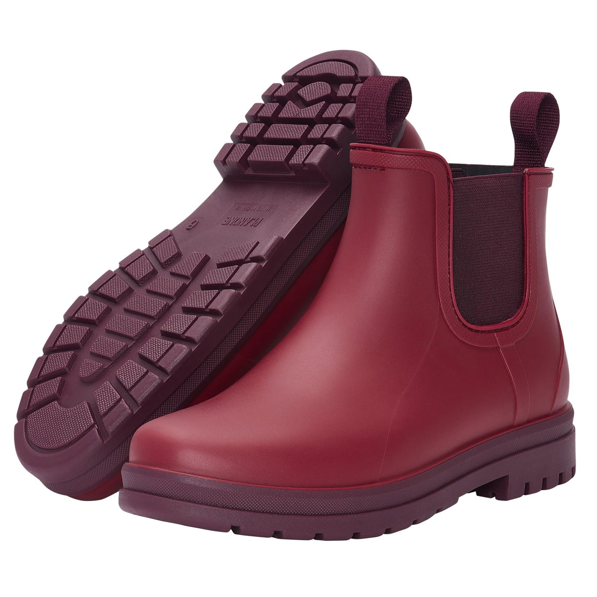Fashion Short Rain Boots for Women, Waterproof Chelsea Ankle Boots | Non-Slip Matte Rubber Farm Boots, Lightweight Outdoor Garden Shoes And Work Booties, Arch Support, Removable Comfort Insole
