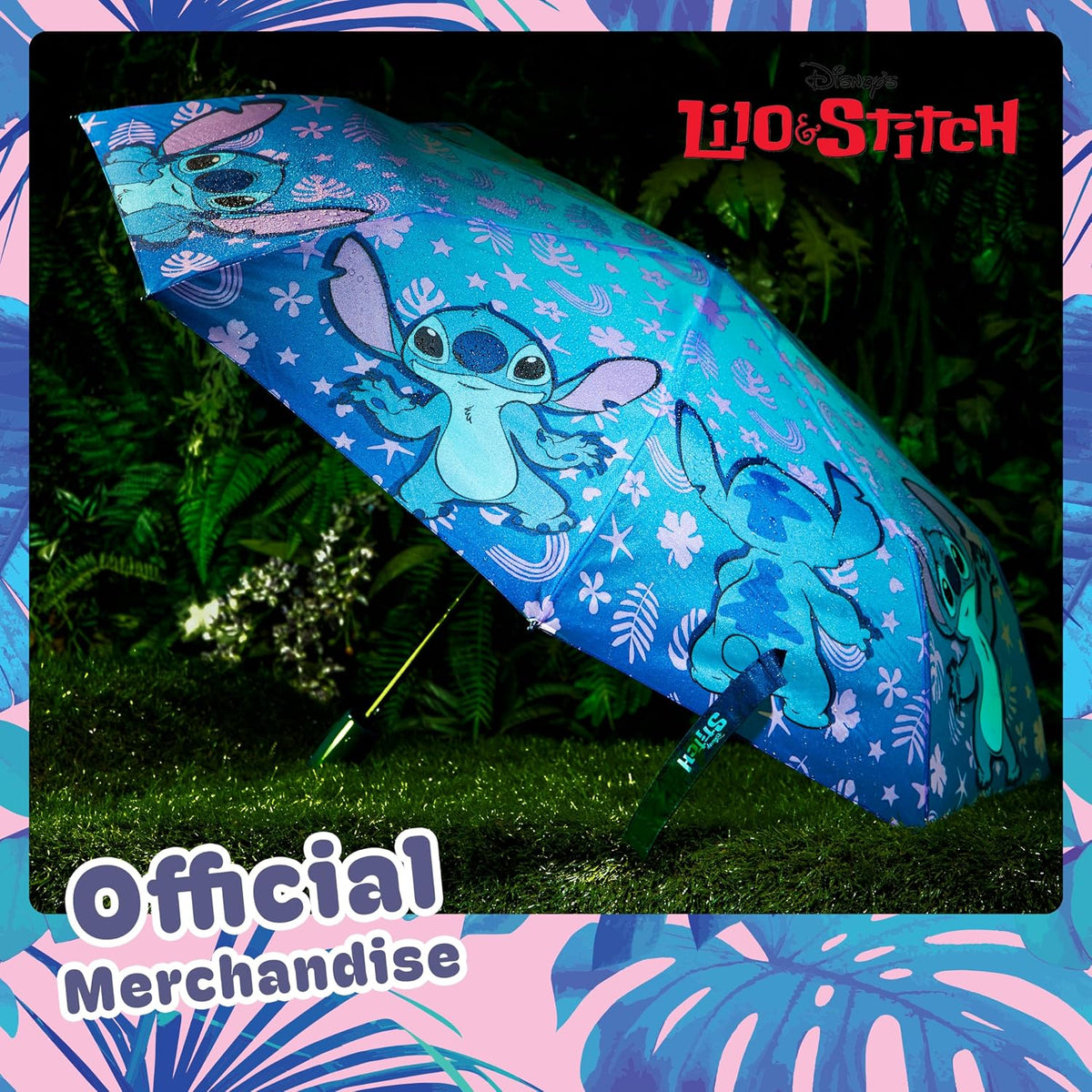 Disney Automatic Umbrella for Kids Teens Adults, Folding Telescopic Umbrella Lightweight Travel School Work, Gifts for Kids
