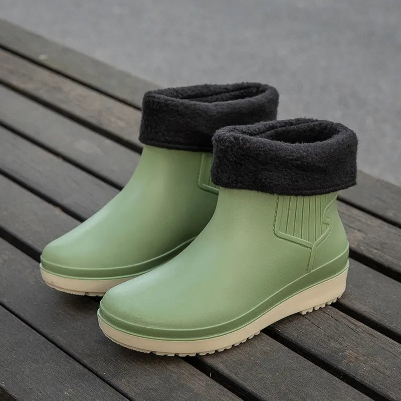 Fashionable Women's Short Non-Slip High-Quality Rain Boots