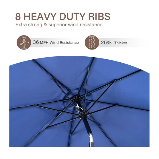 Backyard Expressions 9 Ft Patio Umbrella w/ Crank/Tilt