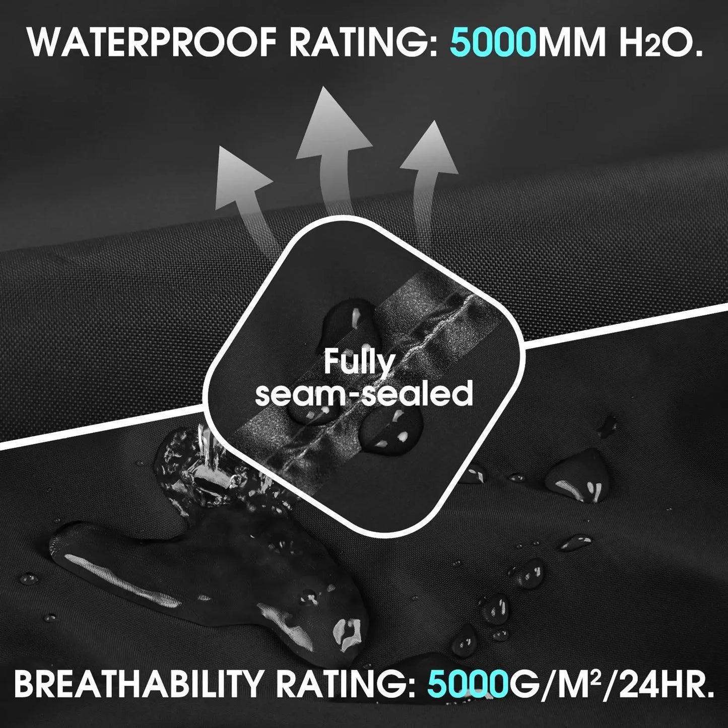 33,000ft Packable Rain Pants for Men Waterproof Hiking Pants Lightweight Rain Pants Outdoor Windproof Pant for Golf, Fishing
