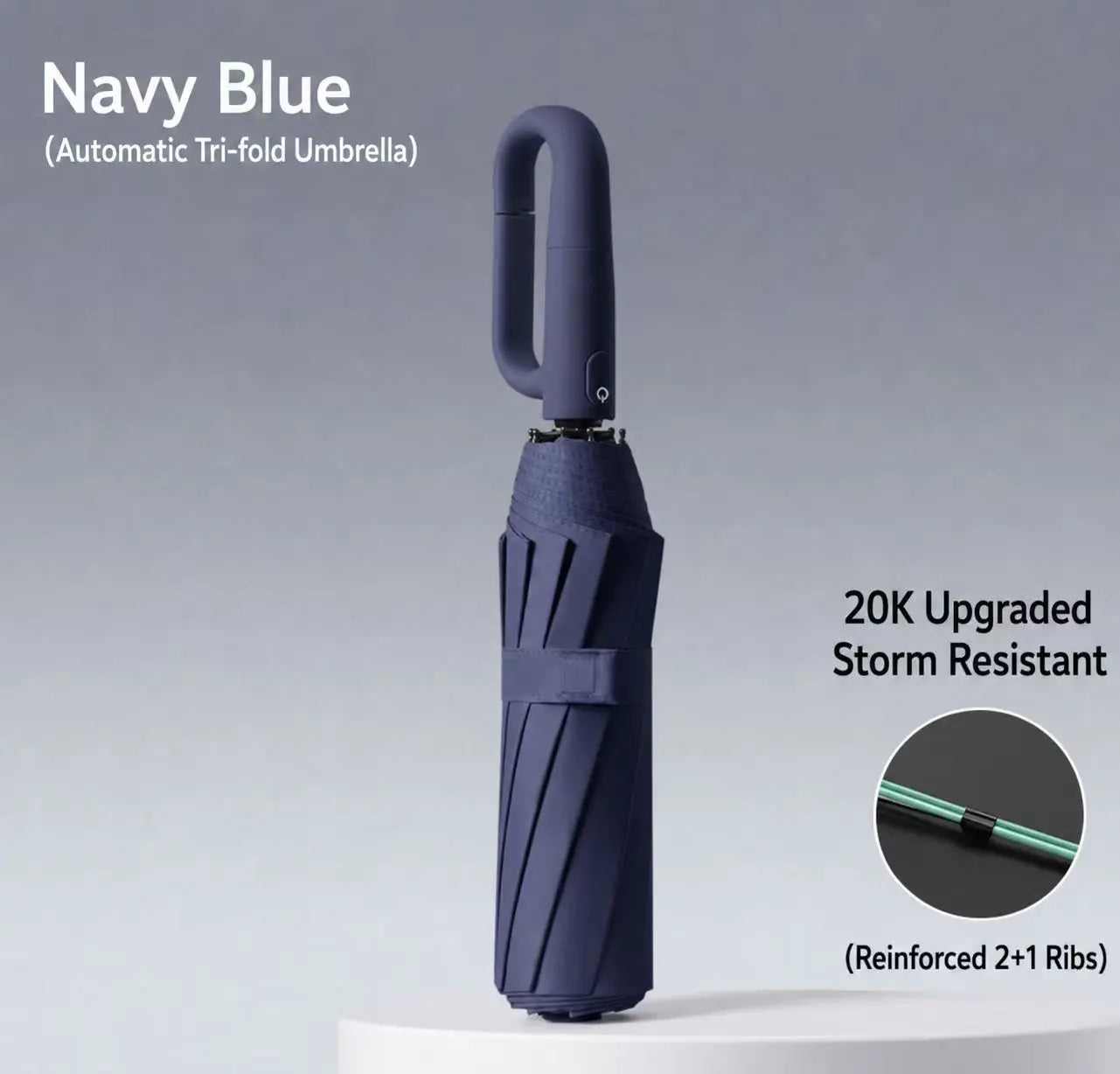 Fully Automatic Buckle Umbrella, Folding Sun Umbrella for Both Rain and Sunshine, Portable Travel Automation Hook Sun Umbrellas, Ring Buckle Umbrellas, 10 * 3 Ribs Sturdy Windproof, UV Protection