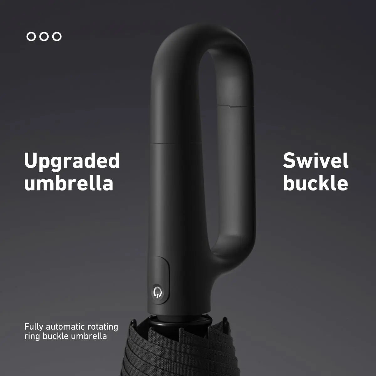 Automatic Folding Umbrella, 1 Count/60pcs Portable Rain Umbrella with Loop Buckle, Windproof & Waterproof Umbrella for Men & Women