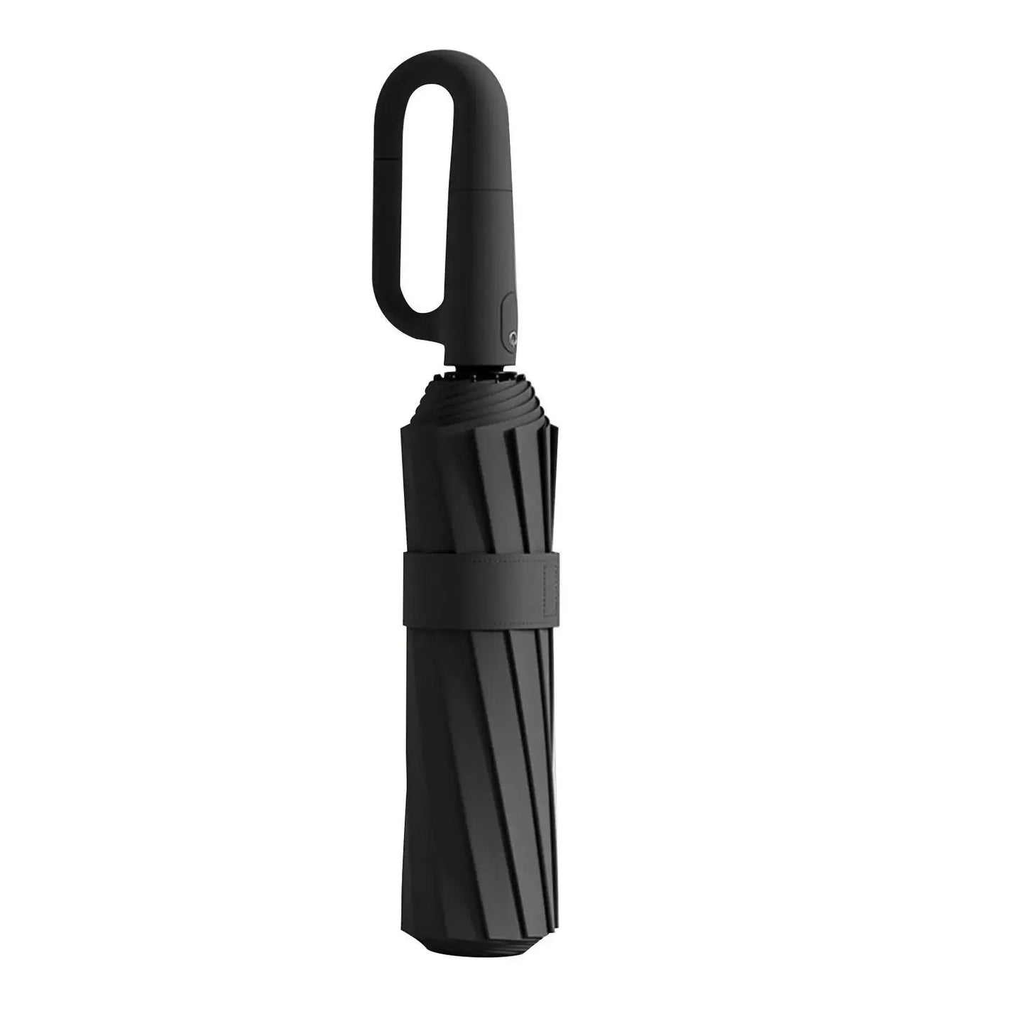 10Bones Windproof Fully Automatic Folding Umbrella with Loop Buckle UPF50+ Protable Compact Sun Rain Umbrellas for Women and Men